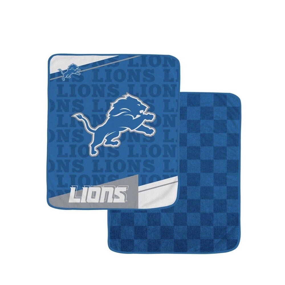 Detroit Lions 60" x 70" Plush Reverse Block Double Sided Blanket - NFL